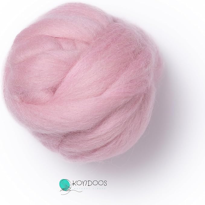 Kondoos Natural Wool roving, 2 OZ. Best Wool - Image 4