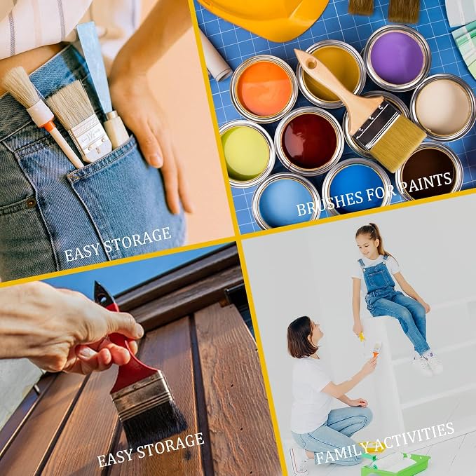 48 Pack 2 Inch Paint Brushes, All-Purpose Chip Brush Set - Image 4