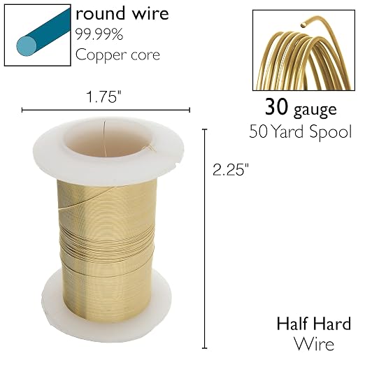 The Beadsmith Wire Elements 30-Gauge Lacquered Tarnish-Resistant Copper Wire - Image 4