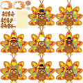 Renbuzhu 36PCS Thanksgiving Crafts Bulk: Turkey Paper Suncatchers DIY Kit by Renbuzhu