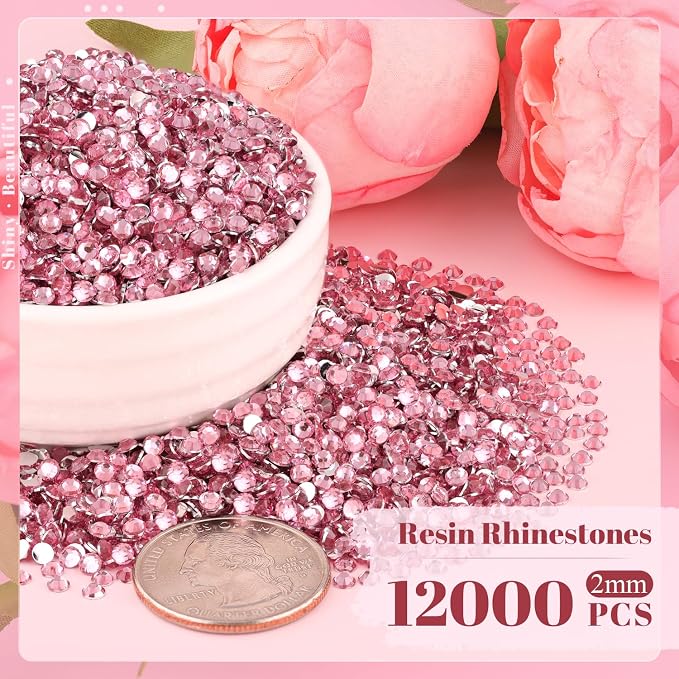 12000PCS 2mm Resin Rhinestones Bulk - Image 2