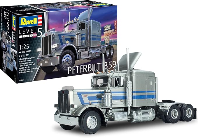 Revell 85-2627 Peterbilt 359 1:25 Scale 302-Piece Skill Level 5 Model Car by Revell
