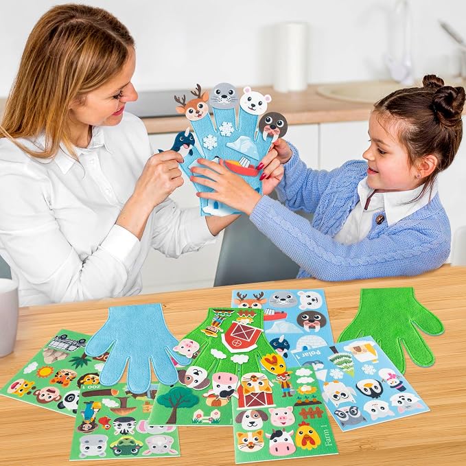 WATINC Animals Felt Story Finger Puppets - Image 6