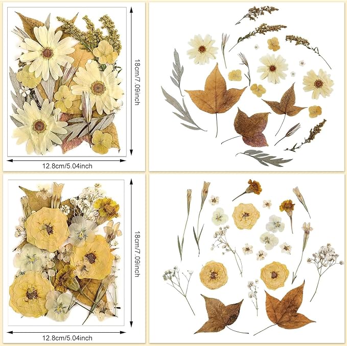Nuanchu Dried Pressed Flowers for Soap Making Boho Dried Flower Resin Crafts - Image 3