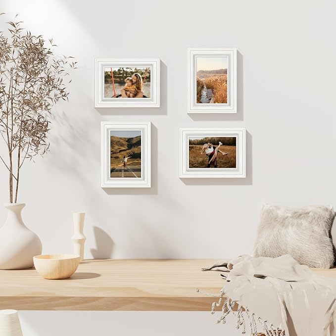 Vittanly 4x6 Picture Frames Set of 2, Ornate Vintage Photo Frame - Image 9