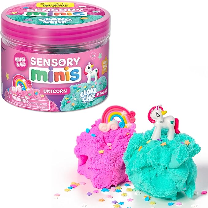 Creativity for Kids Sensory Minis Unicorn Kit | Cloud Clay Sensory Toy for Kids by CreativityforKids