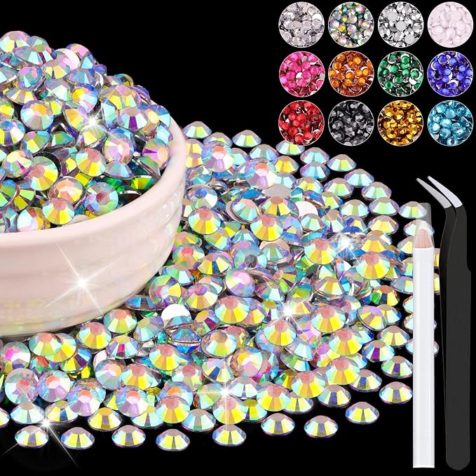 4000PCS 5mm Resin Rhinestones Bulk by BELLEBOOST