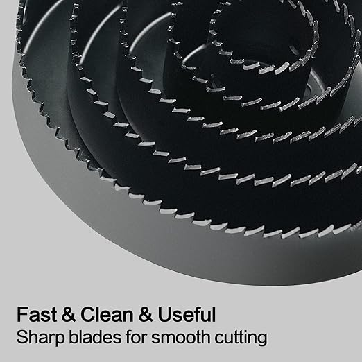 Hole Saw Set, 19Pcs Hole Saw Kit with General Purpose 3/4" to 5"(19-127mm) Saw Blades, Mandrels, Drill Bits, Installation Plate, Hex Key with Storage Case, Idear for Wood, Plywood, PVC Board