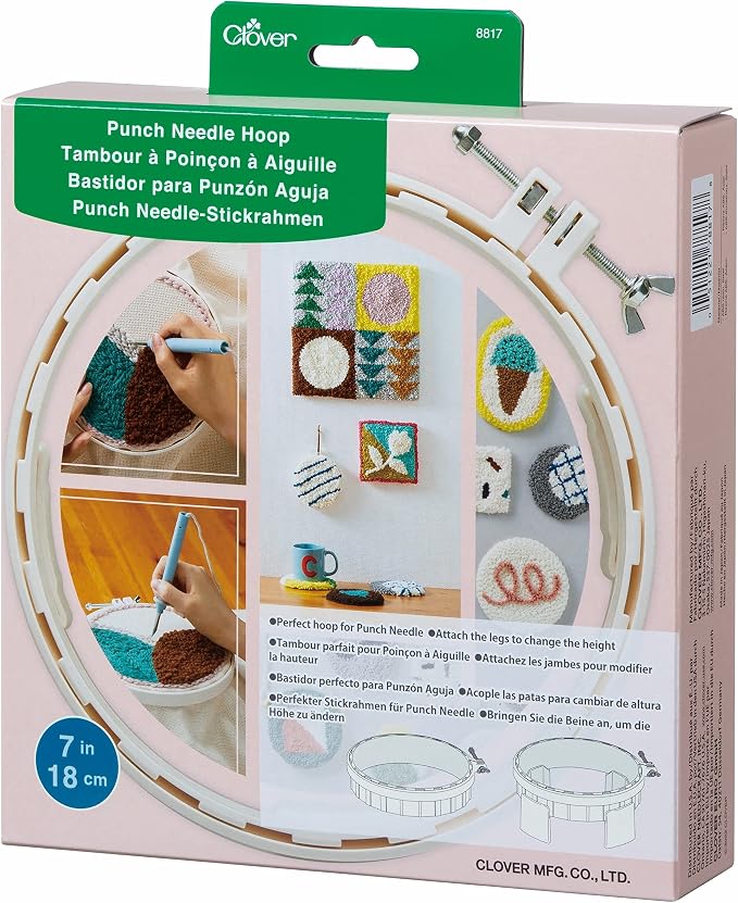 Clover Punch Needle Hoop - Image 2