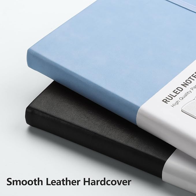 RETTACY Lined Journal Notebook, 192 Numbered Pages, A5 Size | Leather Hardcover - Image 5