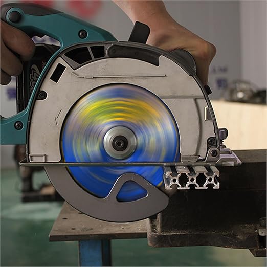 Aluminum Cutting Circular Saw Blade, Medium Aluminum,The Cutting Head uses a Special Anti-Heat Sticking Coating with high Finish and Long Life,NFM 7-1/4 inch 56-Tooth 5/8" -TA
