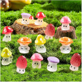 96pcs Mini Mushrooms Cute Resin Tiny Mushroom Figurines by Unknown