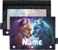 Custom Cheetah Tiger Galaxy Pencil Pouch by BOENLE-WELCOMEYOURCOMING