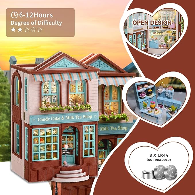 Flever Dollhouse Miniature DIY House Kit Creative Room - Image 6