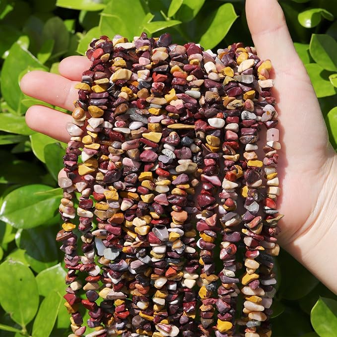 200 Pcs Crystal Chip Beads for Jewelry Making 5-8mm Yellow Jasper | Natural - Image 5