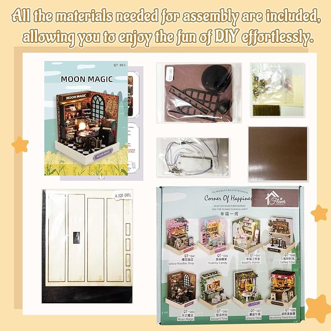 Flever Dollhouse Miniature DIY House Kit Creative Room - Image 6