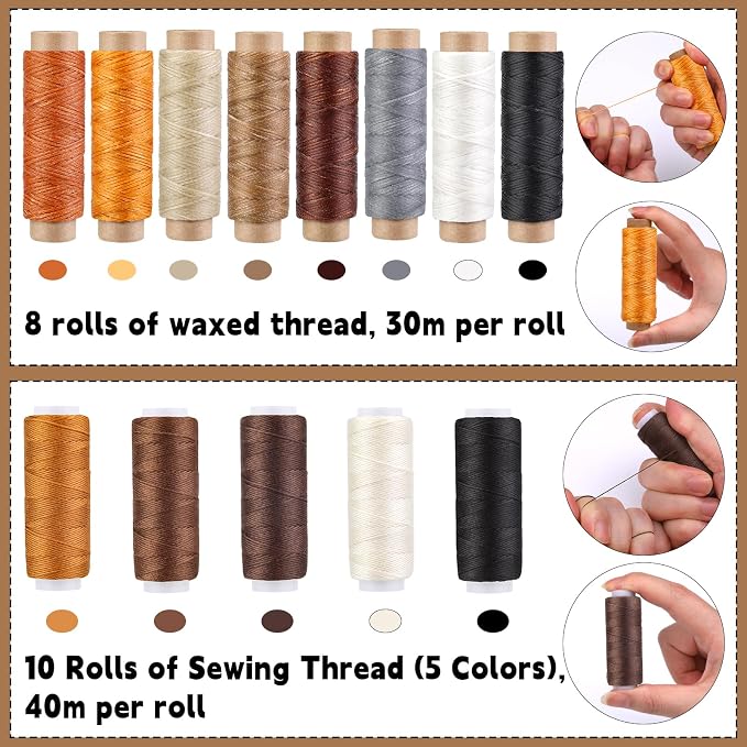Morfen Upholstery Repair Kit, Leather Stitching Kit - Image 2