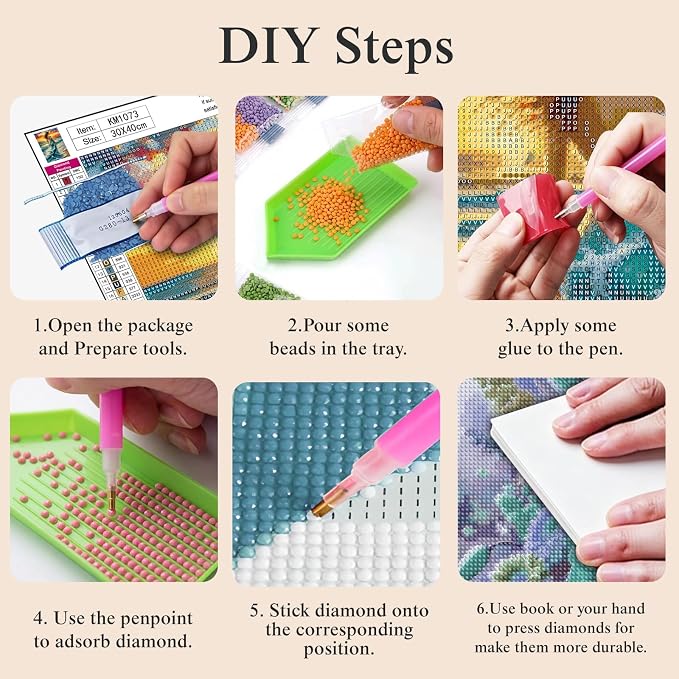 Ocean Wave Woman Diamond Painting Kit - Image 8