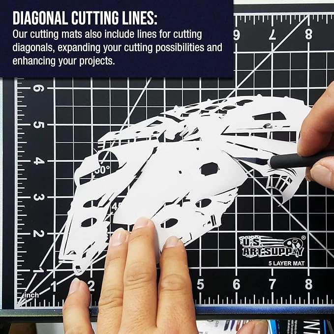 U.S. Art Supply 9" x 12" Self-Healing Cutting Mat 5-Ply - Image 4