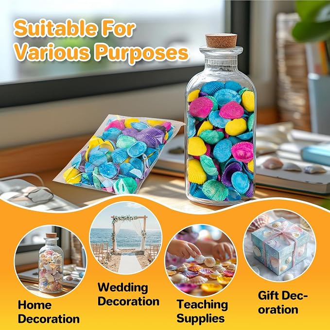 MAQIHAN 80 PCS Dye Sea Shells - Image 8