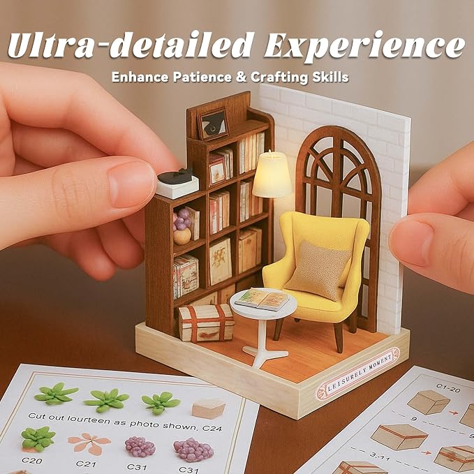 Flever Dollhouse Miniature DIY House Kit Creative Room - Image 4