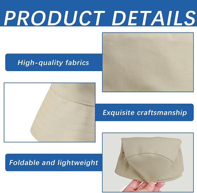 Bucket Hats Bulk Solid Color DIY Blank Hat Bucket Hats - Image 3