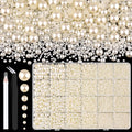 13000Pcs Flatback Pearls for Crafting, Bedazzling Bead for DIY Crafts Clothing by TINKRSTUFF