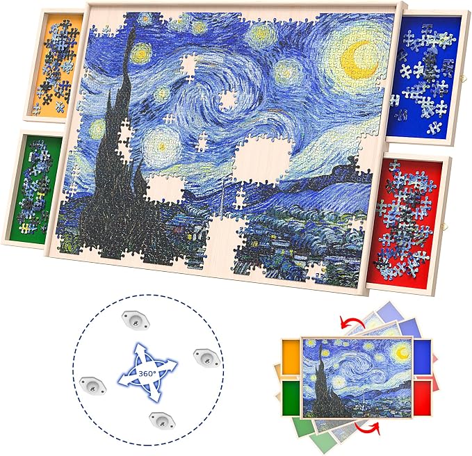 Rotatable 360-Degree Wheels Puzzle Board by Unknown