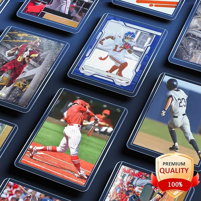 400 Hard Plastic Card Sleeves, Premium Baseball Card Protectors, Sports Game - Image 6