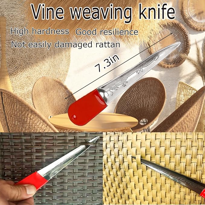 Luxiys Basket Weaving kit | Rattan Repair Tools, Rattan Repair Kit - Image 4