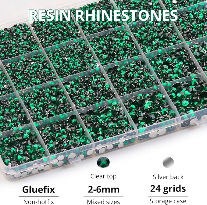 31000Pcs Emerald Green Rhinestones - Image 3
