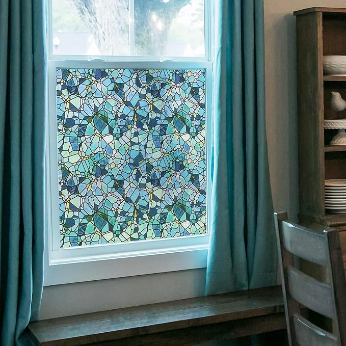 funlife Original Hand-Drawn Stained Glass Window Film, Reusable Double-Sided - Image 9
