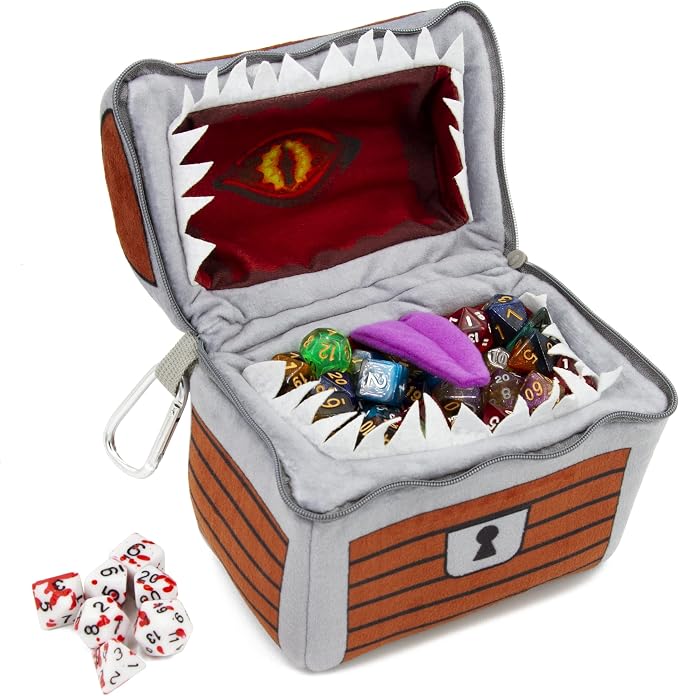 CASEMATIX Mimic Dice Chest and DND Dice Case by CASEMATIX