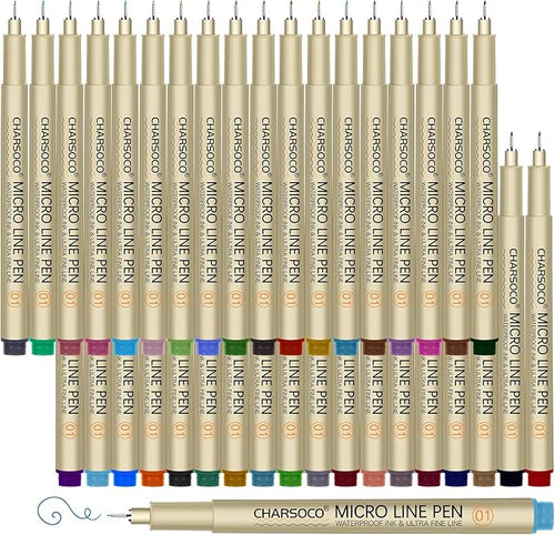 01 Micro Pen, Fine Point Pen by CHARSOCO