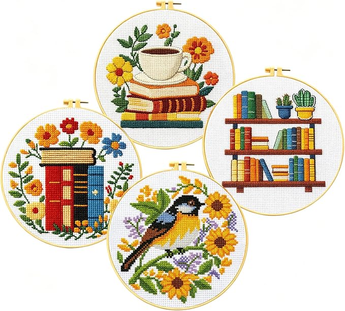 Zhenqing Book Lover's Cross Stitch Kit by ZhenqingHomeFlagship