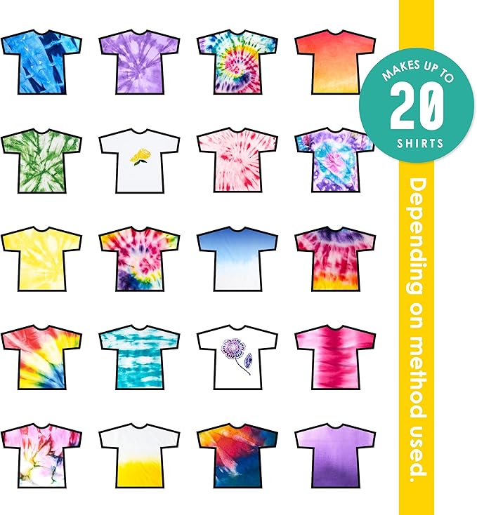 SEI 8 Pack Classic Tie Dye Spray Kit, Tye Dye Kits - Image 4