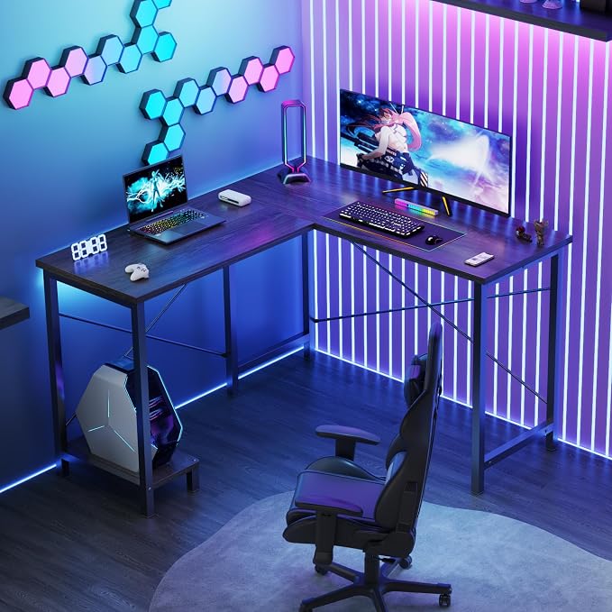 DUMOS 50-Inch Reversible L Shaped Desk - Image 2