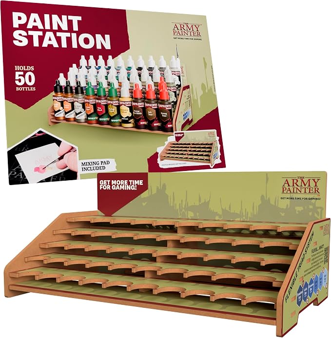 The Army Painter, Paint Station, porta colori per 50 flaconi | Per Warpaints by TheArmyPainter