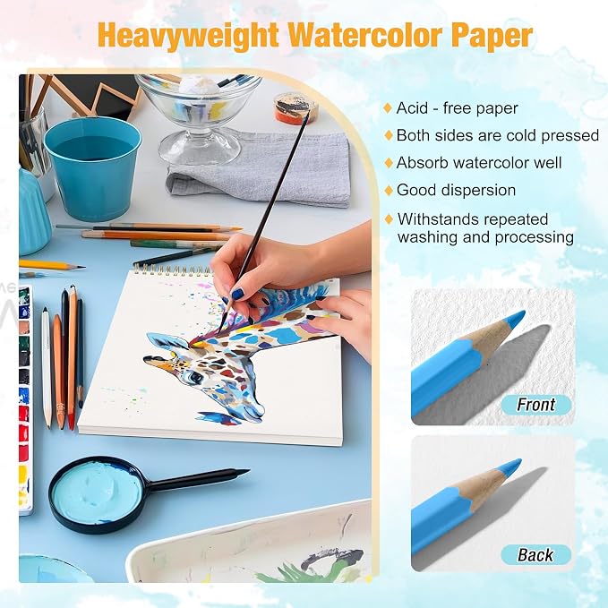 Watercolor Paper Pad, Spiral - Image 4