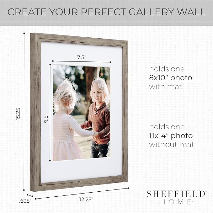 Sheffield Home 9 Piece Gallery Wall Frame Set, 11x14 Inch - Image 3
