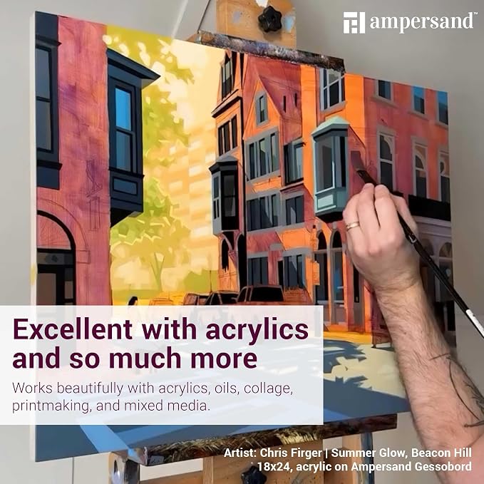 Ampersand Art Supply Museum Series Gessobord | 11x14 | 2" Cradled Profile | - Image 5