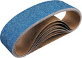 6-Piece 4 x 36 Inch 40 Grit Zirconia Sanding Belts, Heavy Duty Long-lasting Sanding Bands for Belt Sander, Rust Paint Removal, Wood Metal Grinding and Finishing
