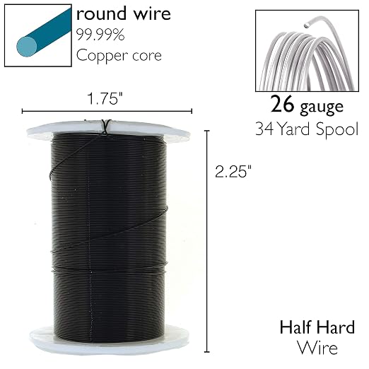 The Beadsmith Wire Elements 26-Gauge Lacquered Tarnish-Resistant Copper Wire - Image 4
