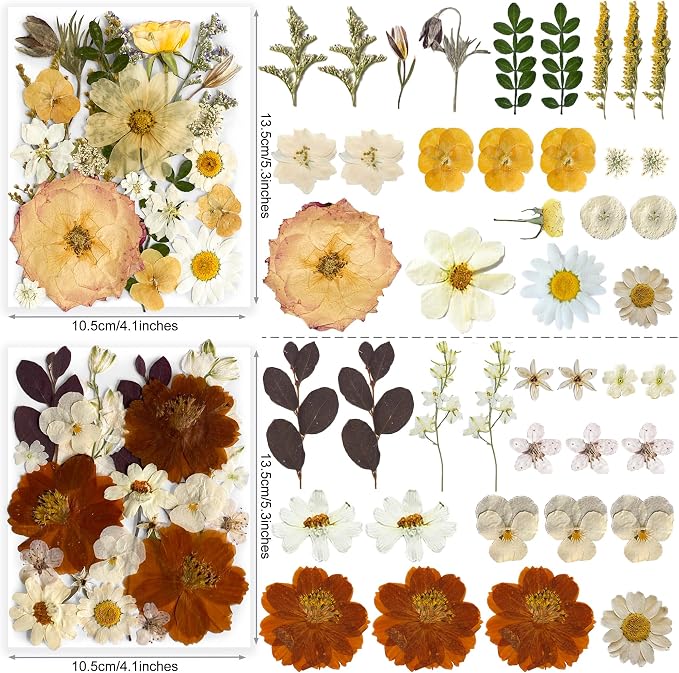 148PCS Dried Pressed Flowers for Resin Craft - Image 3