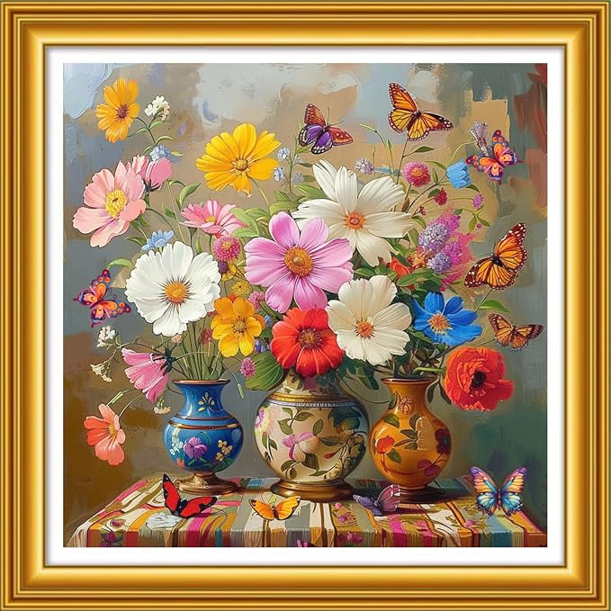 Foxhool Stamped Cross Stitch Kits, 11CT Printed Cross Stitch Pattern Full by FoxhoolBeginnersCrossStitchKits