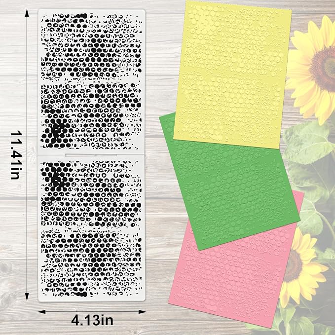 Hying Water Drop Plastic Embossing Folder - Image 2