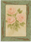 puthiac 5x7 Rustic Farmhouse Picture Frame, Weathered Green, 1 Pack | by PUTHIAC