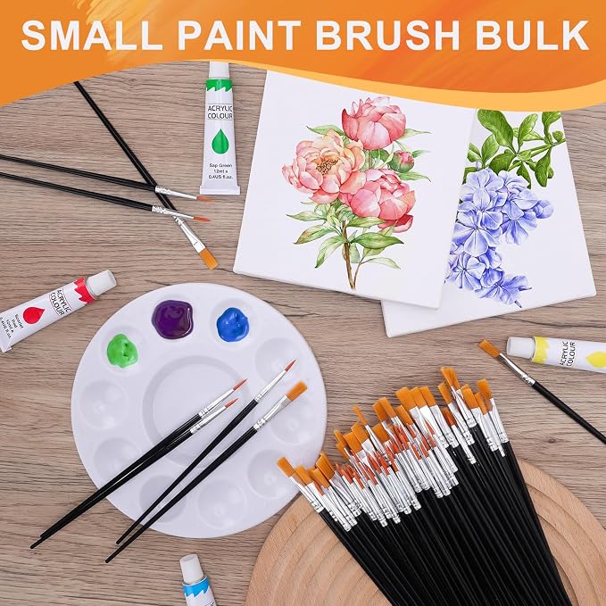 AROIC Small Paint Brushes Bulk, Acrylic Paint Brush - Image 4