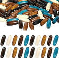 400Pcs Large Hole Wood Beads, BetterJonny Assorted Color Wooden Beads Hair by BetterJonny