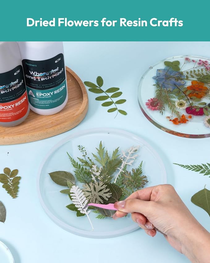 Resiners Dried Pressed Flowers for Resin Molds, Real Natural Dried Flowers Dry - Image 5
